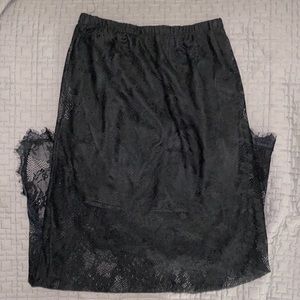 Lace Maxi Skirt w/ Slit